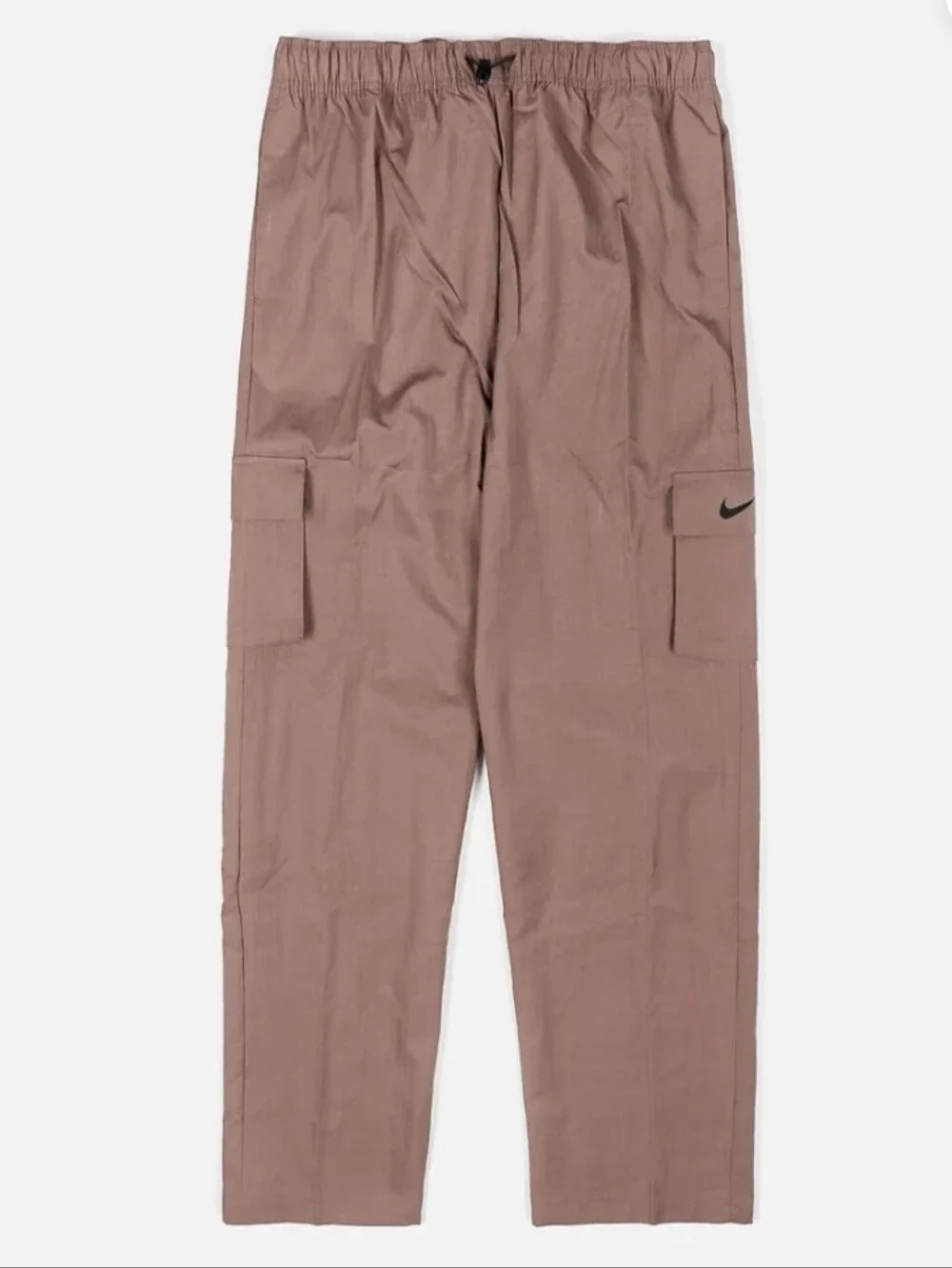 Nike NSW Essential High Rise Woven Cargo Pants Smokey Mauve Size XL